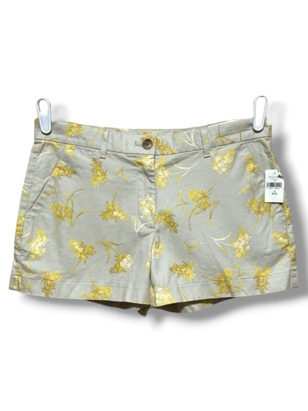 GAP Summer Shorts Gold Floral Size 2 Cottagecore Coastal Resort
